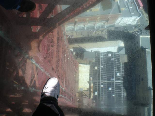 Alastair's foot and the view