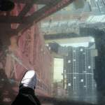 Alastair's foot and the view