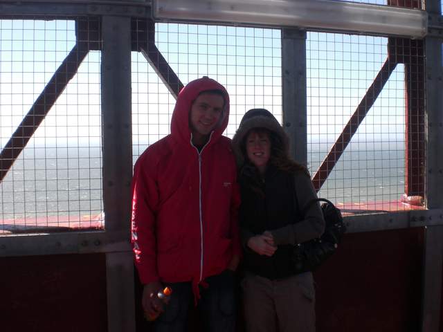 A chilly Gemma and Andy