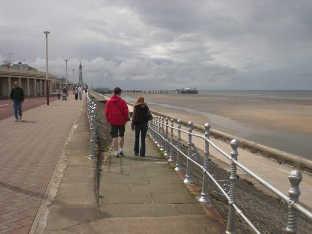 Andy and Gemma on the promenade