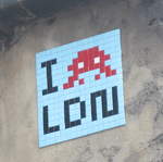 Space Invaders pixel art