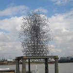 Quantum Cloud, Greenwich Peninsula, by Antony Gormley