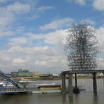 Quantum Cloud, Greenwich Peninsula, by Antony Gormley