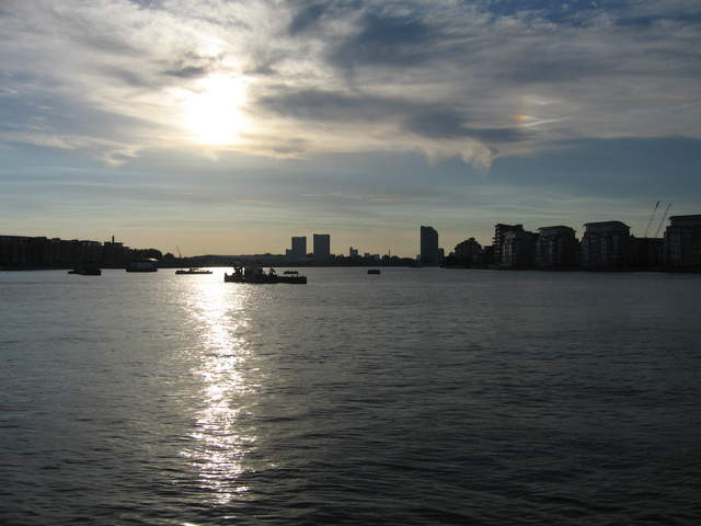 Sunset over the River Thames