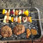 Mmmm homemade burgers & kebabs
