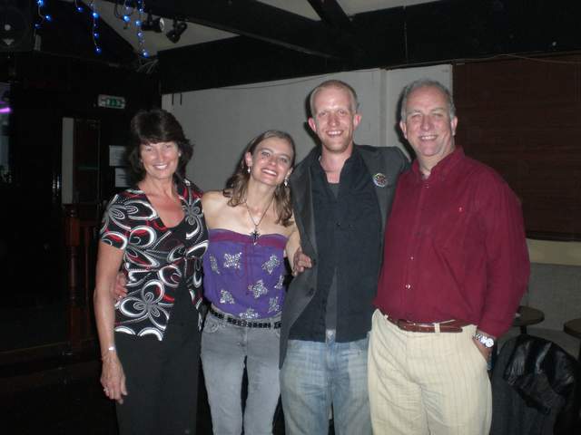Dani, Bart, Bart's dad and stepmum
