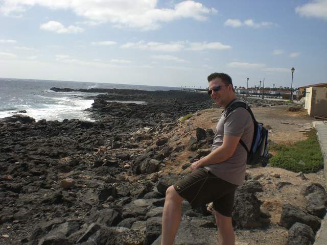 Boy Ali on the rocks