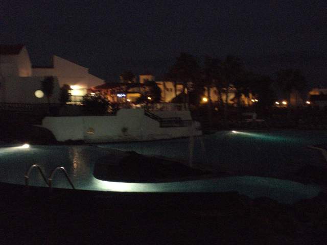 Pool at night