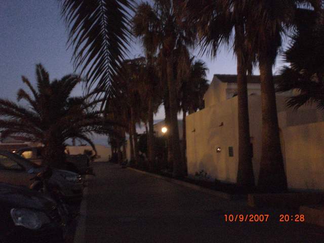 Part of the complex at night