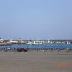 The harbour seen from the beach