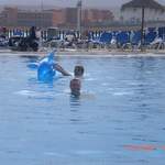 Turton in the pool