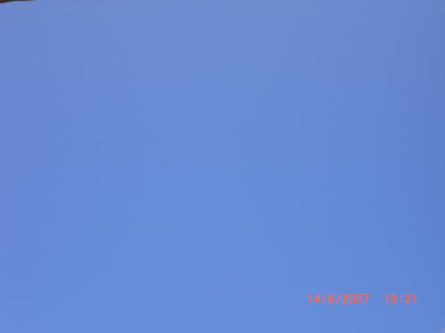 Not a cloud in sight!
