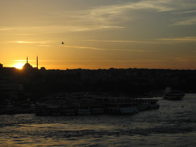 Sunset from Galata Bridge