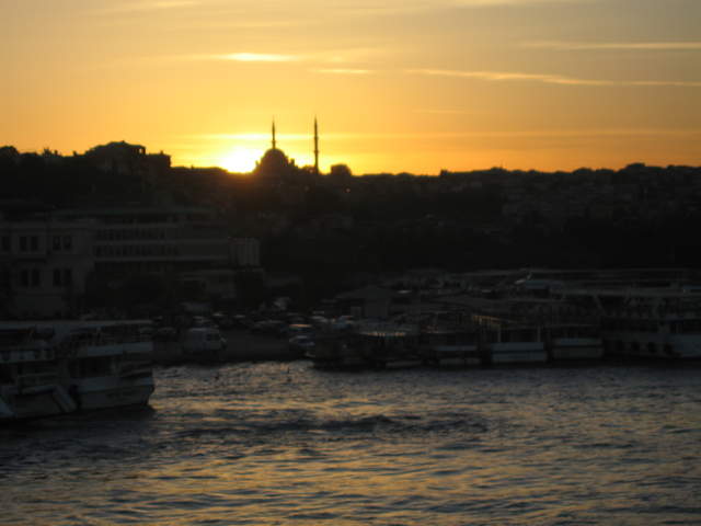 Sunset from Galata Bridge