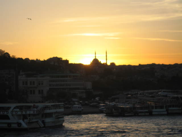 Sunset from Galata Bridge