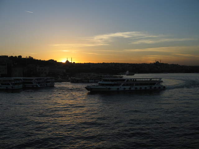Sunset from Galata Bridge