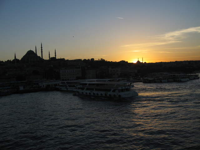 Sunset from Galata Bridge