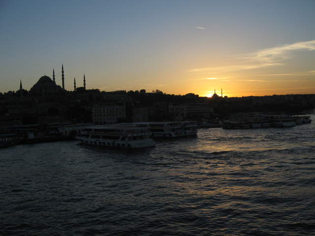 Sunset from Galata Bridge