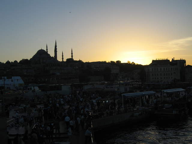 Sunset from Galata Bridge