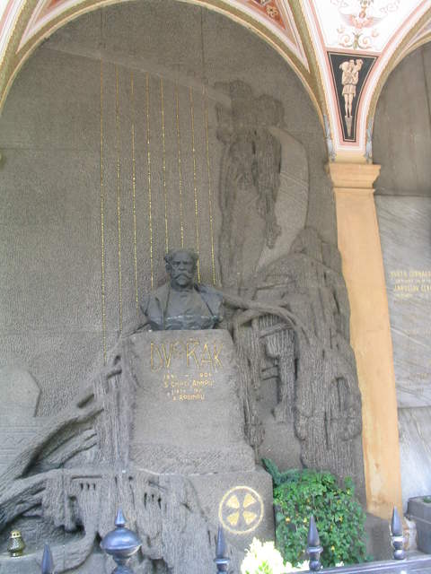 Grave of Dvorak, a master of classical music