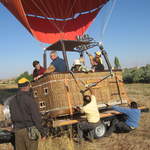 Getting the balloon onto the trailer