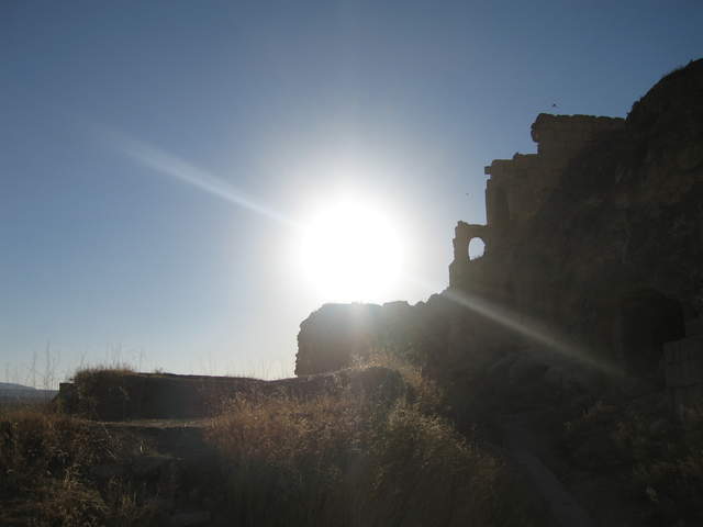 Looking out of the ruins at Çavuşin