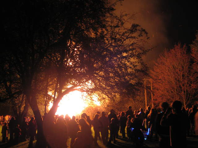 Radford Park bonfire