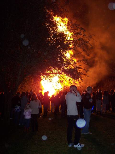 Radford Park bonfire