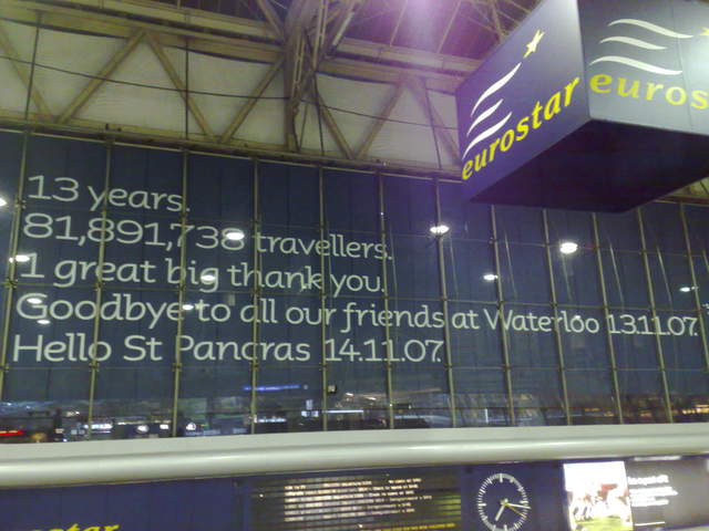 Closing of Eurostar at Waterloo