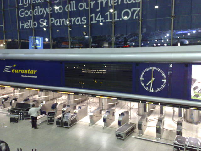 Closing of Eurostar at Waterloo
