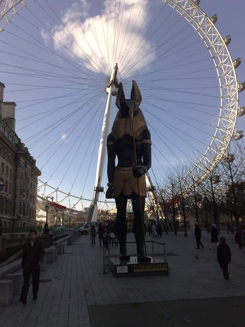 Anubis by the Millenium Wheel
