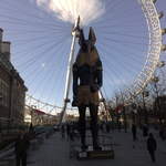 Anubis by the Millenium Wheel