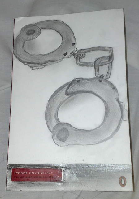 Self-drawn Crime and Punishment book