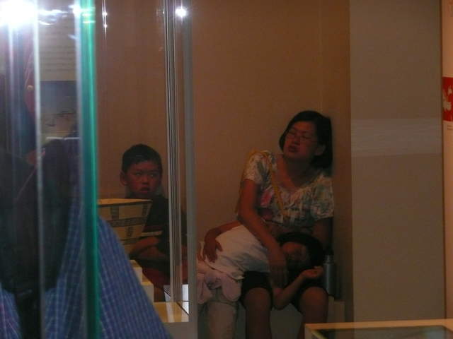 People sleeping in the British Museum