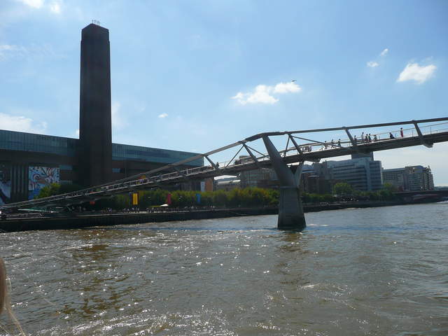 Millenium Bridge and The Tate Modern from the Clipper