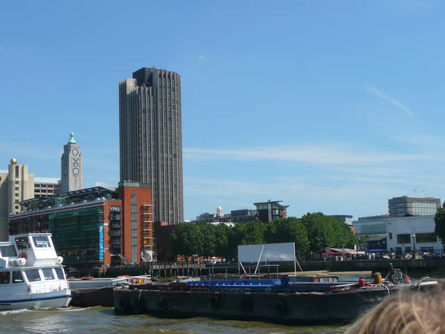 The Oxo tower (left)