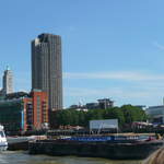 The Oxo tower (left)