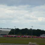 Red Arrows lined up and ready