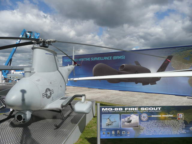 Unmanned Aircraft - MQ-8B Fire Scout VTOL helicopter