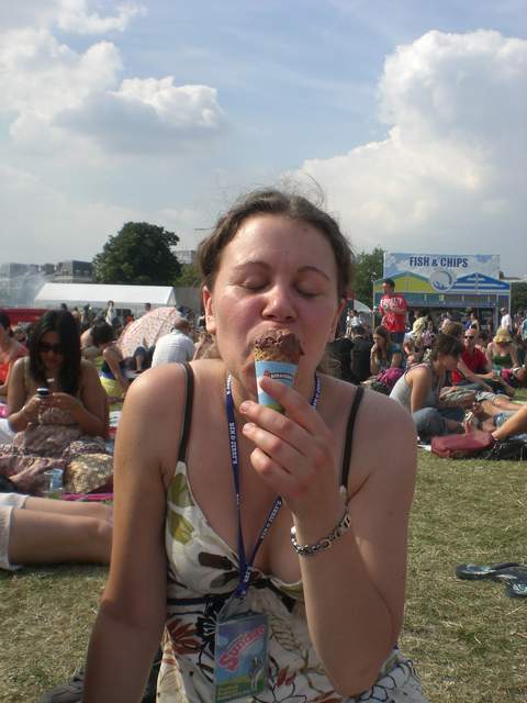 Michelle with ice cream