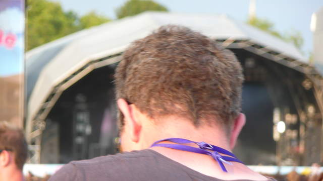 Some sunburnt guy getting in the way