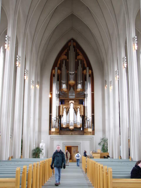 Inside Hallgrimskirkja