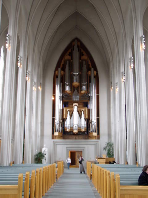 Inside Hallgrimskirkja