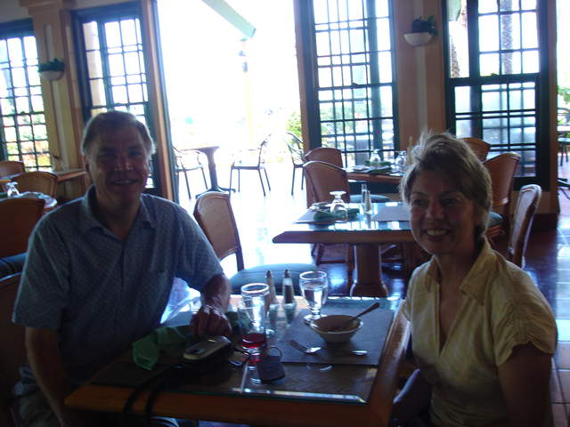 Eating in Garden Restuarant