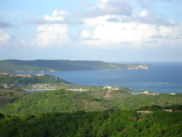 View of hotel compex from Shirley heights