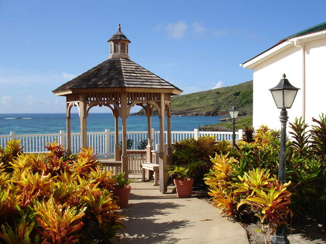 View point at end of building