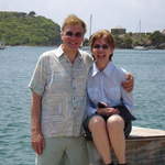 Gordon and Trish at English Harbour Sept. 2008