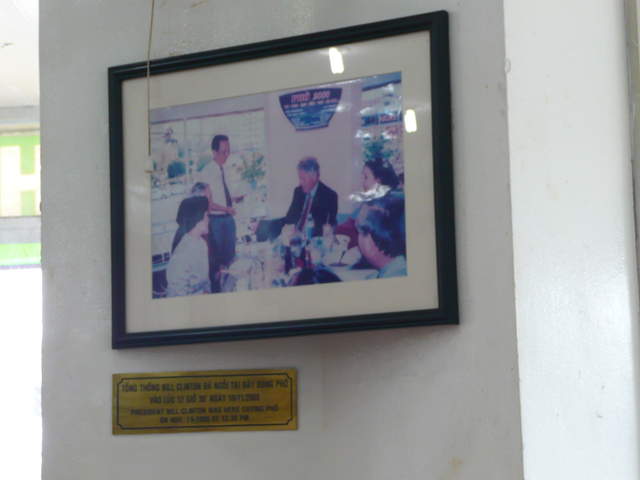 Pho for President - "Clinton was here"