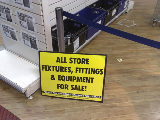 Woolworths, Chichester - everything must go
