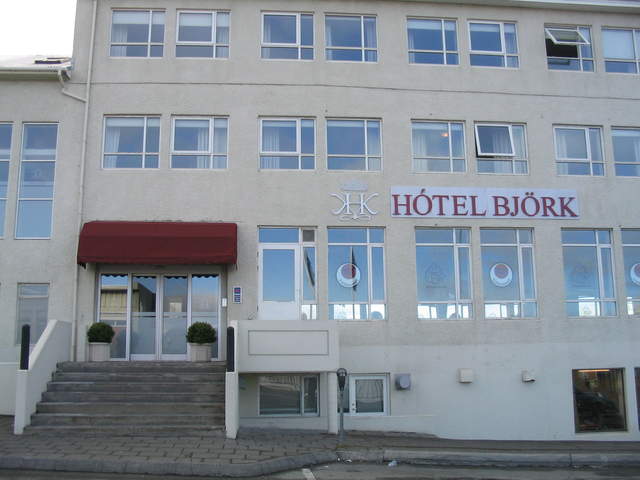 Front of The Hotel Björk
